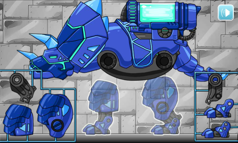 Dino Robot Tricera Blue截图3