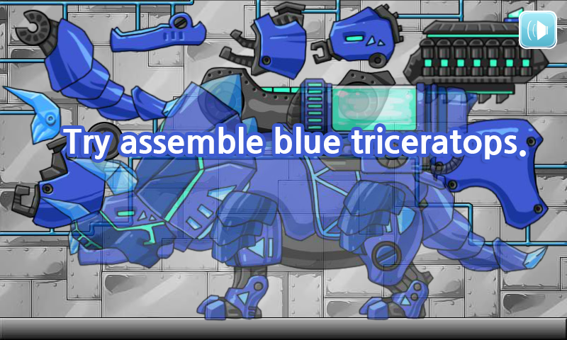 Dino Robot Tricera Blue截图1