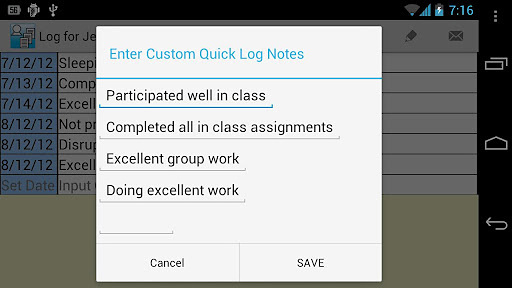 Student Logs Demo截图4