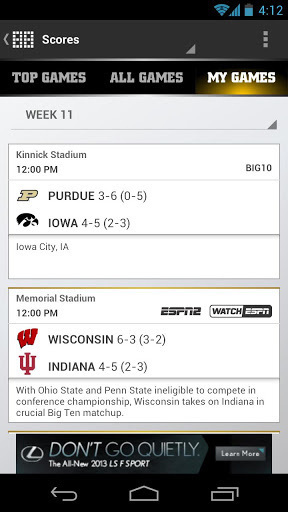 ESPN College Football截图2