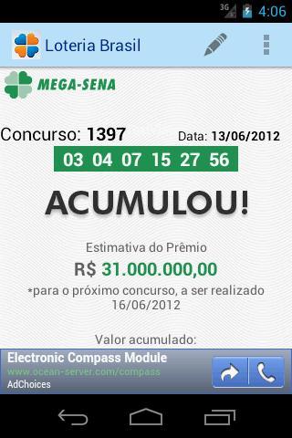 Loteria Brasil截图2