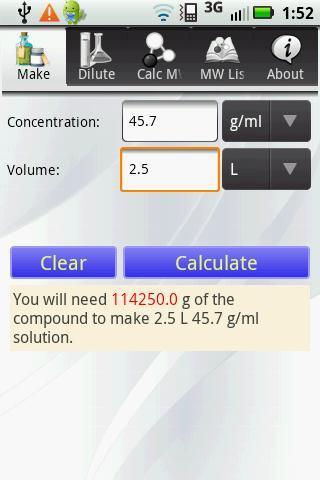 Solution Calculator Lite截图2