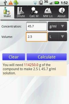 Solution Calculator Lite截图