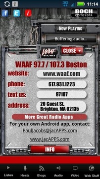 WAAF - Boston’s Rock Station截图