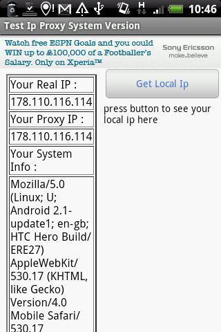 Test Ip Proxy Ip System Version截图1
