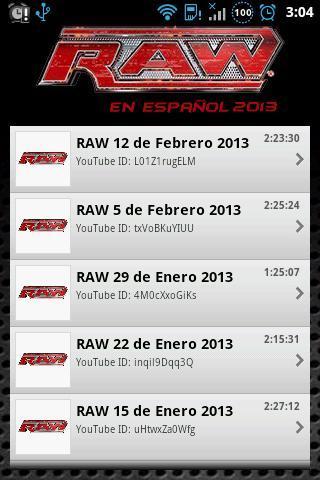 WWE Raw Espaol2013截图1