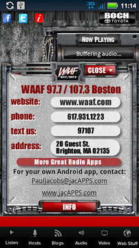 WAAF - Boston’s Rock Station截图
