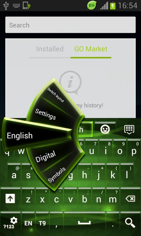 Green Keyboard for Android截图3