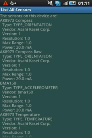 Droid Sensor Check截图2