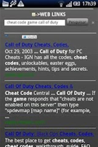 All Cheat Code Game Search截图4