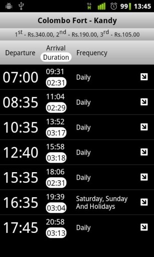 Train Schedule截图3