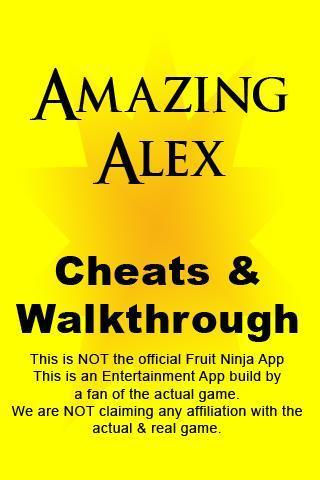 Amazing Alex Cheats Tips Hints截图1