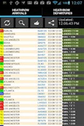 Heathrow Flight Information截图1