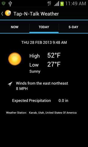 Tap-N-Talk天气截图3