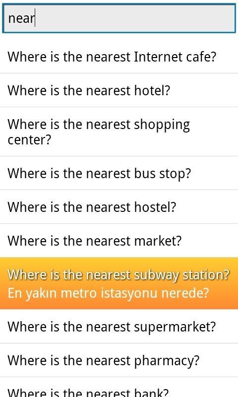 Phrasebook Turkish Demo截图2