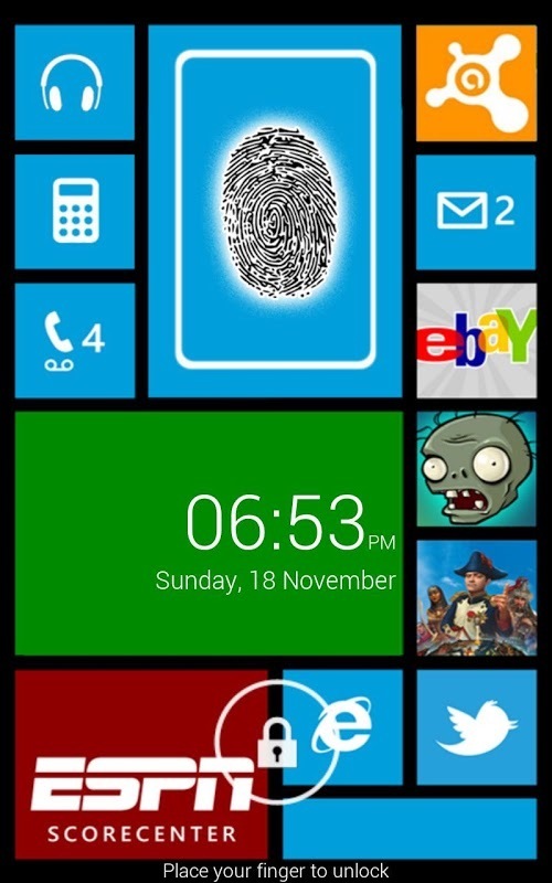 Fingerprint Lock Win8截图2