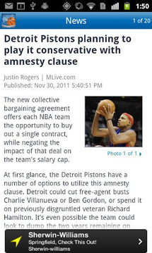 Detroit Pistons on MLive.com截图