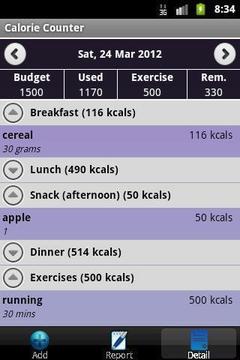 Calorie Counter Simple Lite截图