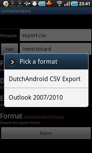 Contacts / SMS /LOG CSV Export截图6