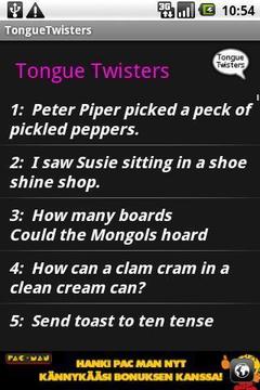 Tongue Twisters截图