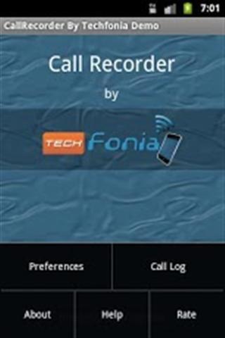 Techfonia通话记录器演示截图2
