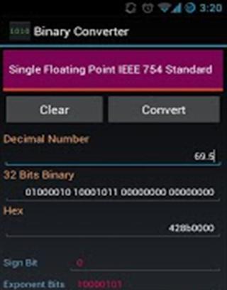 二进制浮点转换器截图6