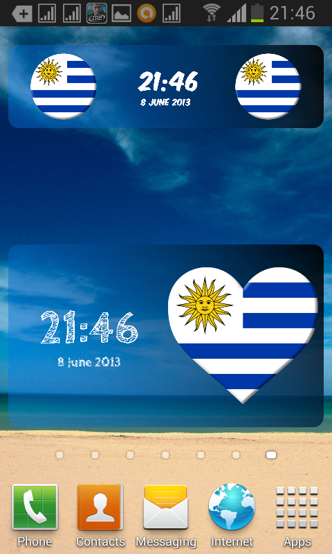 Uruguay Digital Clock截图2