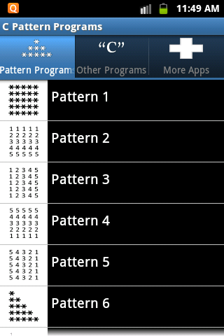 C Pattern Programs Free截图10