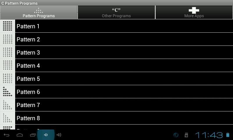 C Pattern Programs Free截图1