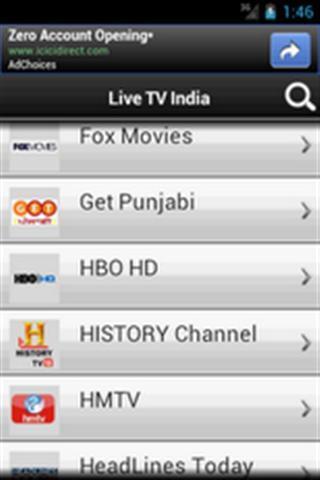 Live TV INDIA截图1