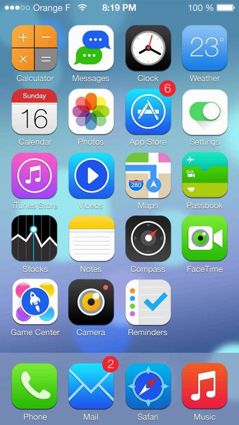 iPhone6桌面iOS8风格截图4