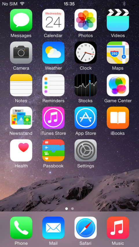 iPhone6桌面iOS8风格截图1