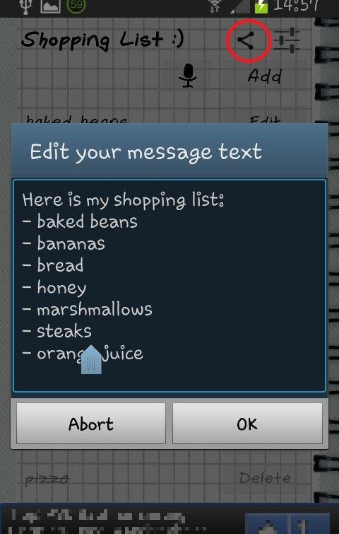 Shopping List Voice Input :)截图1