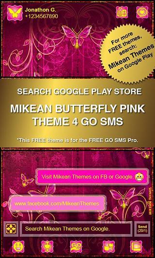 GOSMS THEME Leopard Pearl Pink截图4