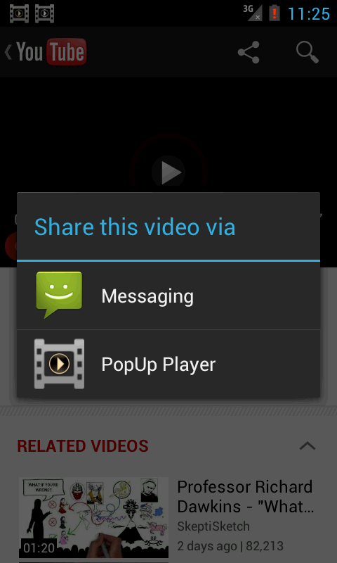 Popup в приложении. Playing Video in Floating popup Window.