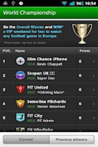 Fantasy iTeam EPL 12-13截图4