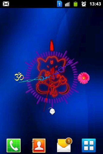 Ganesh Neon Clock截图2