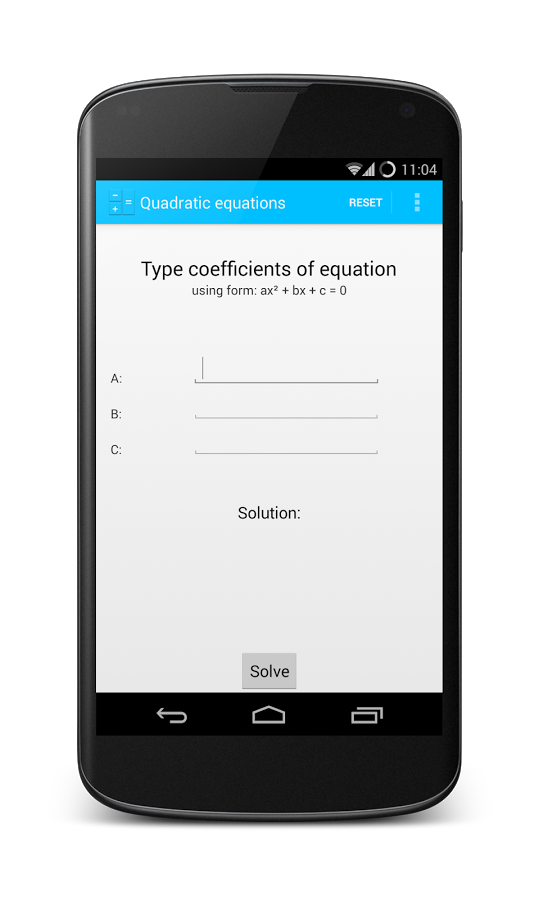 Quadratic Equations Calculator截图3