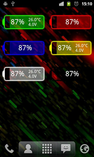 发光电池组件 Glow Battery Widget截图2