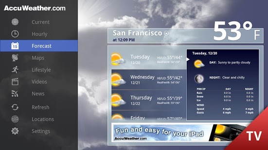 AccuWeather for Google TV截图6