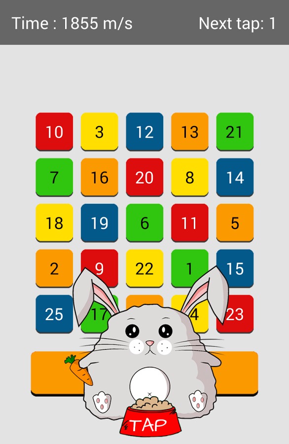 BUNNY TAP MADNESS NUMBERS FREE截图2