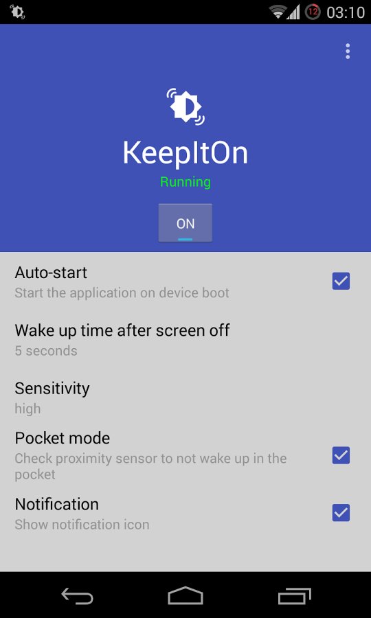 手持常亮:KeepItOn截图2