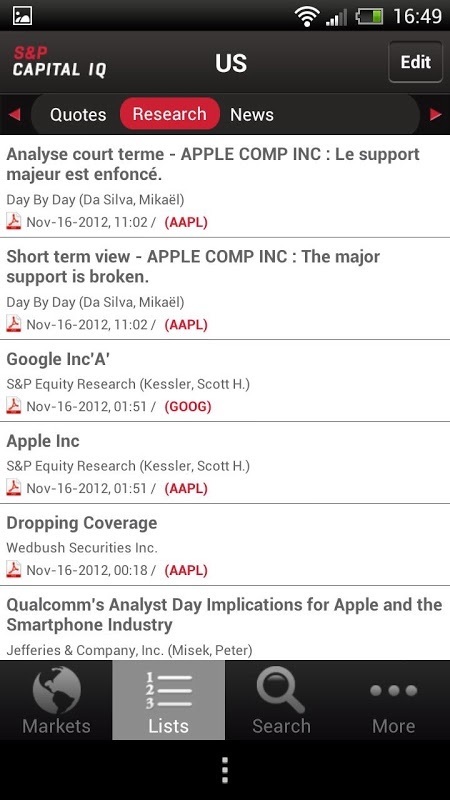 S&P CAPITAL IQ截图3