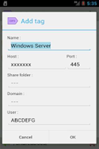 Folder Tag CIFS Service (SMB)截图3