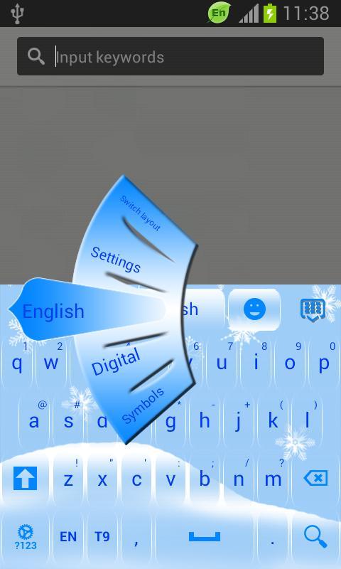 GO Keyboard Snow截图2