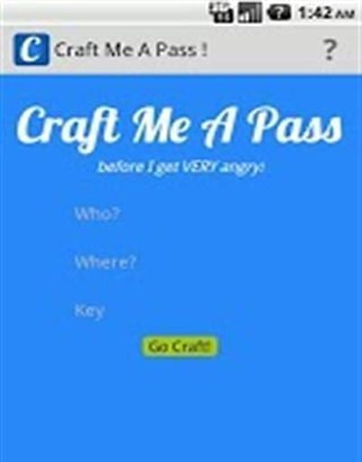 Craft Me A Pass !截图5