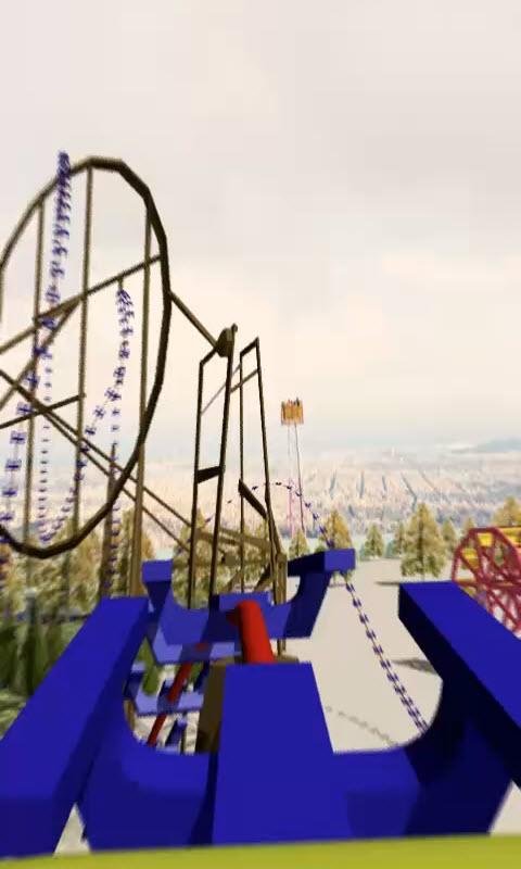 3D Rocket Roller Coaster LWP截图4