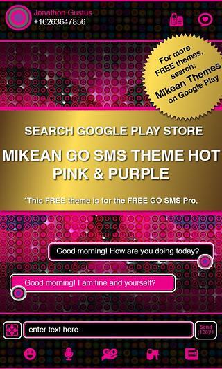 GOSMS THEME Leopard Pearl Pink截图1