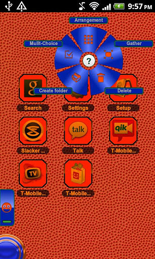 TSF Shell Theme Orange Blue HD截图2