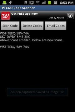 PTCGO Code Scanner截图